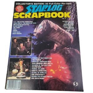 Vintage Starlog Scrapbook Vol 2 Collectors Edition ET Star Trek Indiana Magazine